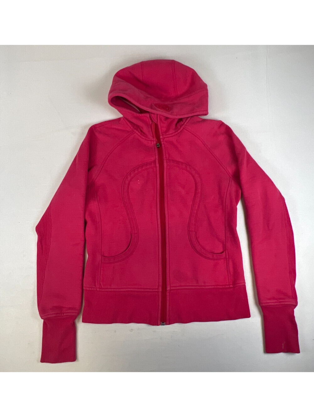 Lululemon Women Size 8 Pink Full Zip Define Jacket Hoodie Thumbholes